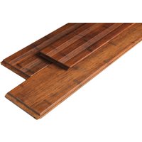 Lames de terrasse en bambou, français / lisse, coffee, 20 x 140 x 2200 mm, 3 pcs / PE