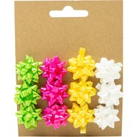 Mini strikken groen/roze/geel/wit 12 stuks