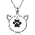 Sterling Silver Two-tone Claws Pendant Necklace