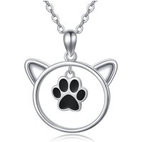 Sterling Silver Two-tone Claws Pendant Necklace