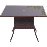 Round/Square Outdoor Table with Parasol Hole