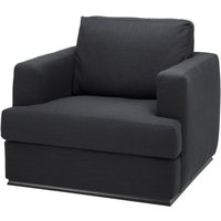 Casa Padrino Luxus Hotel Sessel Schwarz 96 x 103 x H. 86 cm - Limited Edition