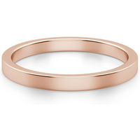 Alianza Clásica Flat 2 MM Oro Rosa 585 (14K)