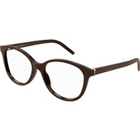 SAINT LAURENT Kvinde SAINT LAURENT SL M112 007 Optiske stel Acetat Brun Transparent Rund