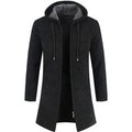 Men's Slim-Fit Hooded Cardigan - Versatile Winter & Smart-Casual Layer | Wowcher