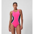 Maillot de bain Femme Medalist Splice uni rose/noir