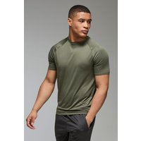 Camiseta Man Active Regular Essentials Ligera Para El Gimnasio De Ranglán, Verde