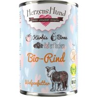 Herzens Hund Manzo e Zucca Bio per Cuccioli - 400 g