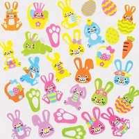 Bunny Foam Stickers  (Pack of 120) Easter Craft Supplies