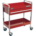 Sealey Heavy Duty 2 Shelf Workshop Trolley Red