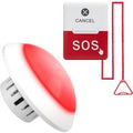 US Warehouse Wireless Elderly Emergency Call Button Bathroom Pull Cord Alarm Strobe Light 1 Receiver 1 Help Button