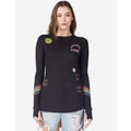 Lauren Moshi Mckinley Neon Signs Thermal Top Size: L Colour: Black