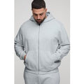 Plus Basic Regular Zip Through Hoodie, Gris