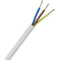 Zexum 0.75mm 3 Core White Cable Flexible 3183Y - 1 Meter