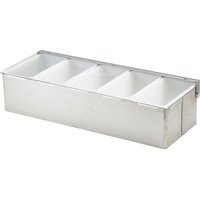 GenWare 5 Part Stainless Steel Condiment Holder
