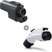 Lectron Tesla Supercharger (NACS) to CCS Adapter (500A / 1000V) + Tesla to J1772 Adapter (48A / White) Bundle