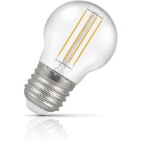 Crompton Golfball LED Light Bulb E27 4.2W (40W Eqv) Dimmable Warm White Clear Filament Round Screw