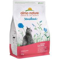 Almo Nature Adult Sterilised Salmone e Riso - 2 kg - Croccantini per gatti - 1° ORDINE? scegli tra BZR5 / BZR20 + 200 pt fedeltà