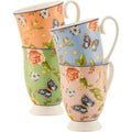 Aynsley Cottage Garden Footed Mugs Set of 4