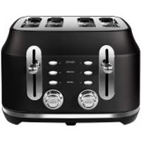 Rangemaster RMCL4S201BK 4 Slice Toaster - Matte Black