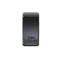 KnightsBridge Switch cover "marked DISHWASHER" - matt black