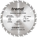 Trend CRAFTPRO Wood Cutting Cordless Saw Blade 165mm 24T 10mm