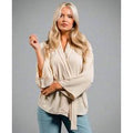 Cream Soft Belted Jacket | Size: XS