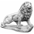 Casa Padrino Barock Garten Deko XXL Skulptur LÃ¶we linke Seite Grau 186 x H. 150 cm - Riesige Garten Deko XXL Figur - Barock Garten & Terrassen Deko Accessoires - Garten Deko im Barockstil