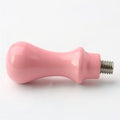 Wood Handle, For Wax Seal Stamp Making, Pink, 55-61x22mm, Inner Diameter: 7.5mm