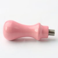 Wood Handle, For Wax Seal Stamp Making, Pink, 55-61x22mm, Inner Diameter: 7.5mm