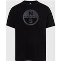 North Sails - T-shirt con maxi logoNorth SailsBlackM