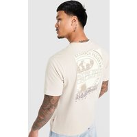 Napapijri Bollo Back Box Graphic T-Shirt, brun