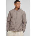 Chaqueta Coach Acolchada Con Cuello, Beige