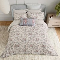 Bedeck of Belfast Estelle Kingsize Duvet Cover Set, Chambray/Pink