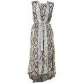 PAHIESA FORMENTERA - Kimono Blu/oro