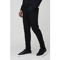 Elastische leichte Skinny Stretch Hose - Schwarz - XL, Schwarz
