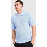 Belier Knit Polo Shirt, blå