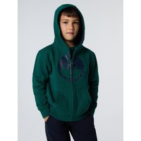 North Sails - Felpa hoodie con zip e maxi logoNorth SailsForest biome6
