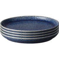 Studio Blue Cobalt Coupe Medium Plates - Set Of 4 -