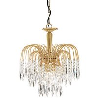 Searchlight 5173-3 Waterfall Gold 3 Light Ceiling Pendant