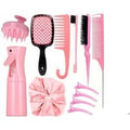 Professional 12-Piece Haircare & Styling Detangler Brush Set with Spray Bottle - All Hair Types, Premium Tools, Gift-Ready | Wowcher