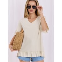 Blouse model 228063 Relevance - ONE-SIZE-FITS-ALL - Beige