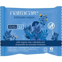 Natracare Organic Cotton Intimate Wipes - Pack of 12