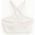 Top corto halter con tirantes cruzados