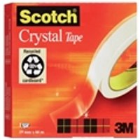 Nastro adesivo Scotch® Crystal 600 - 19 mm x 66 m - supertrasparente