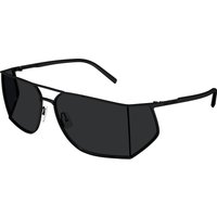SAINT LAURENT Mand SAINT LAURENT SL 750 001 Solbriller Metal Sort Sort Firkantet