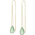 Green Amethyst Joanne Contemporary Earrings in 9ct Gold