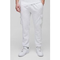 Pantalón Deportivo Tall Pitillo Cargo Gris Jaspeado, Gris
