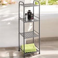 Chickasaw Metal Side Table With 4 Shelves In Anthracite