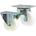 150 dia White Nylon Castors - Braked 500kg cap